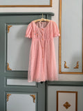 1970 lace balloon dress
