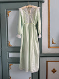Mint antique lace night gown