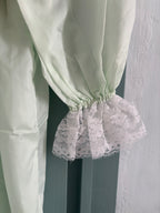 Mint antique lace night gown
