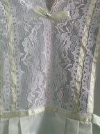 Mint antique lace night gown