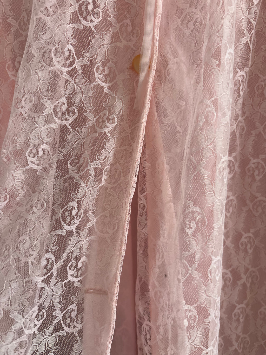 1970 lace balloon dress