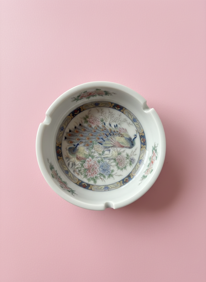 Versailles peacock ashtray