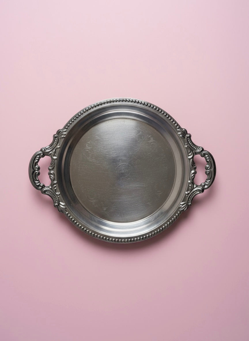 Silverware round tray