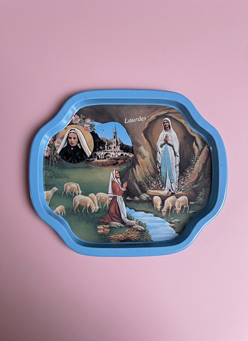 Metal plate Lourdes