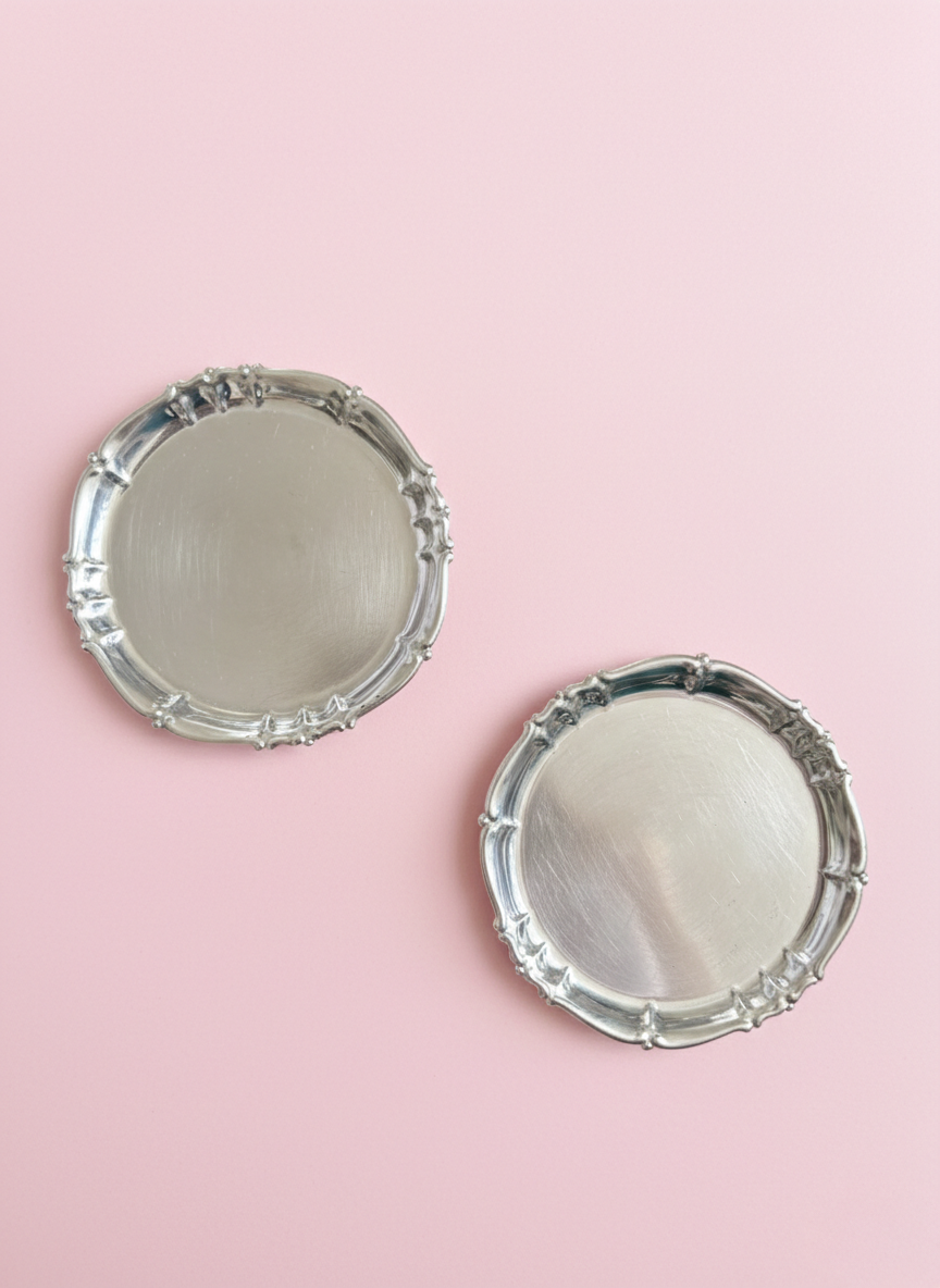 Silver coaster set