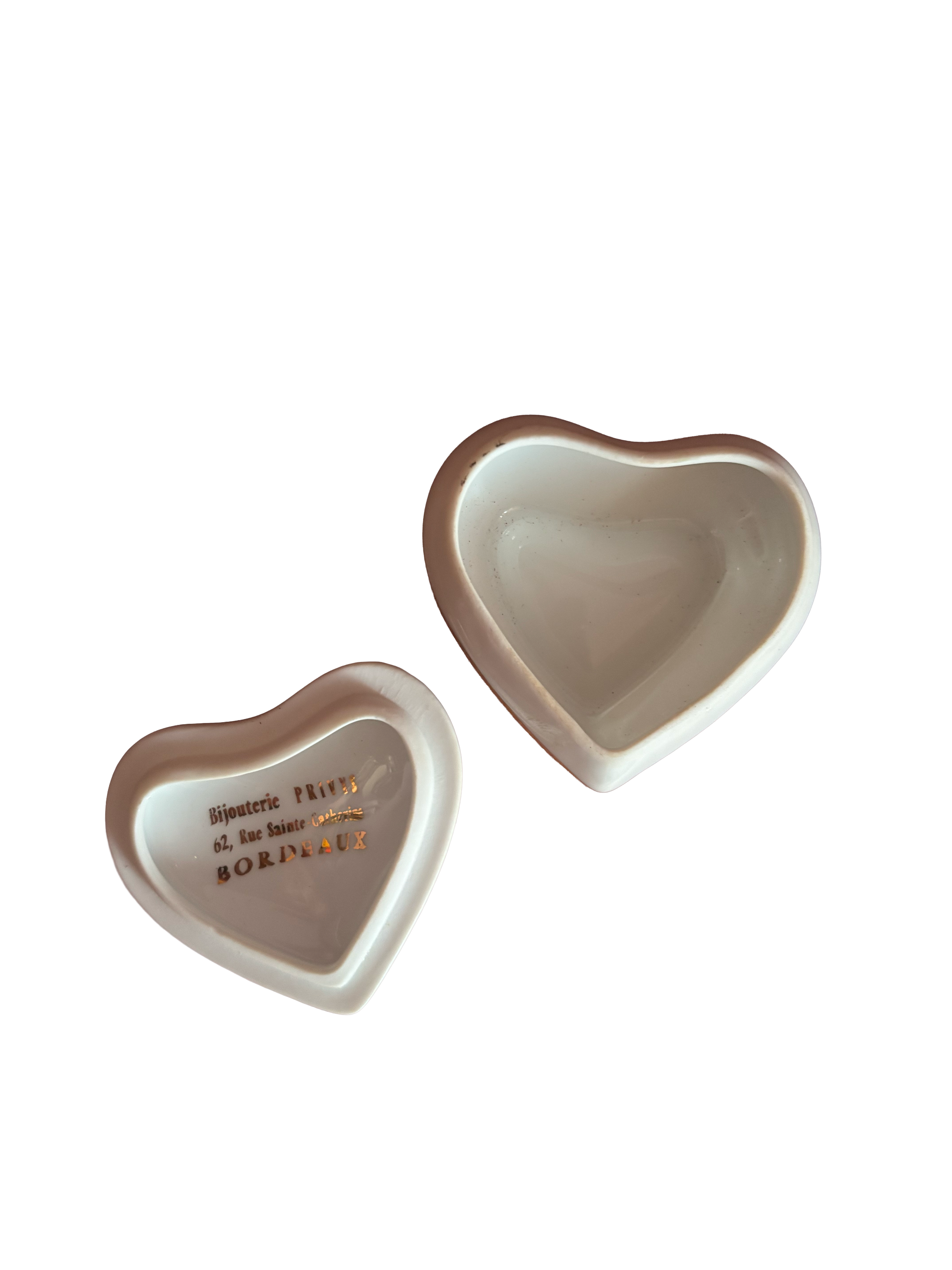 Heart porcelaine box