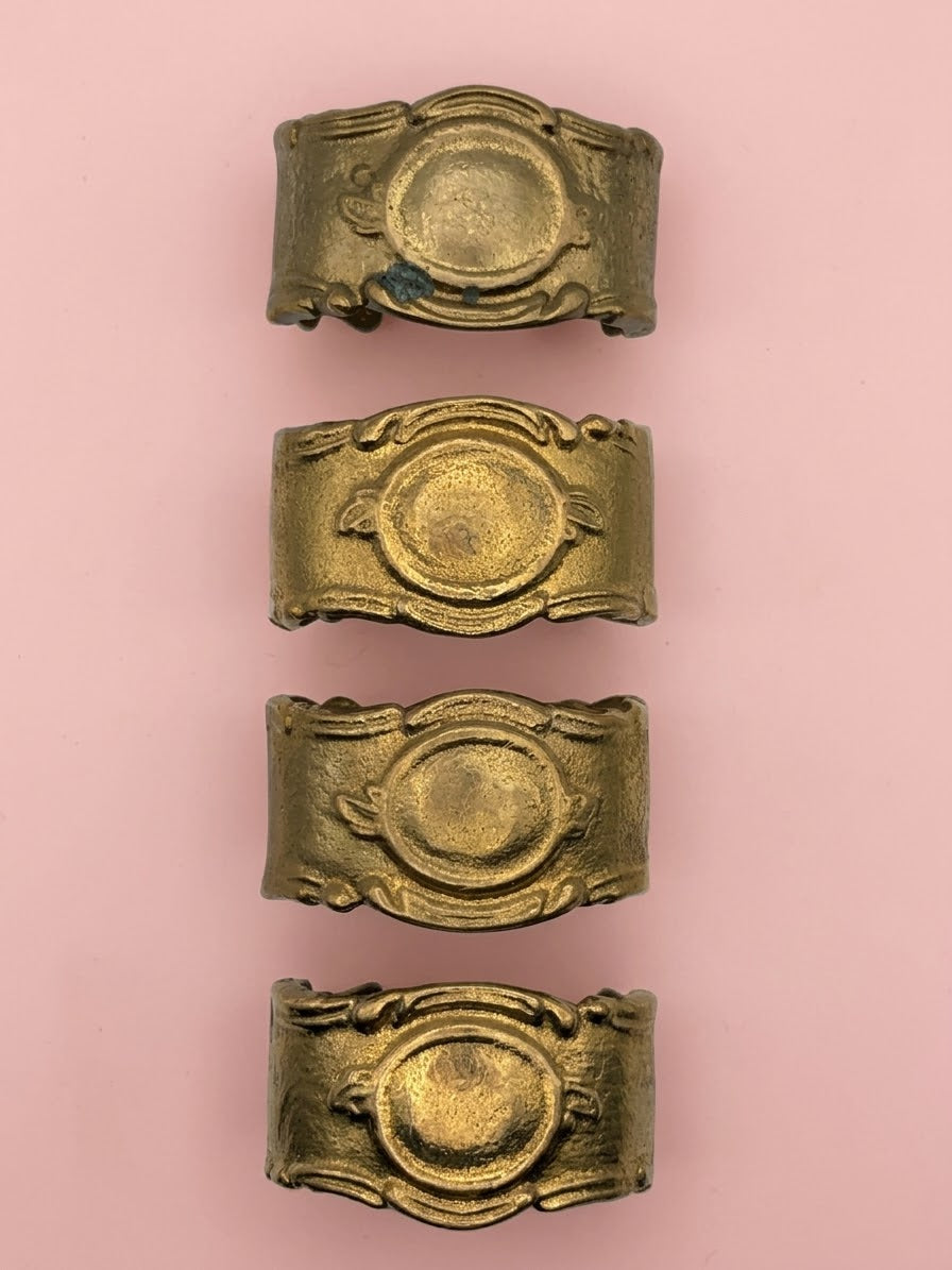 Antique brass napkin ring