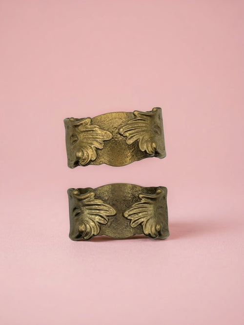 Antique brass napkin ring