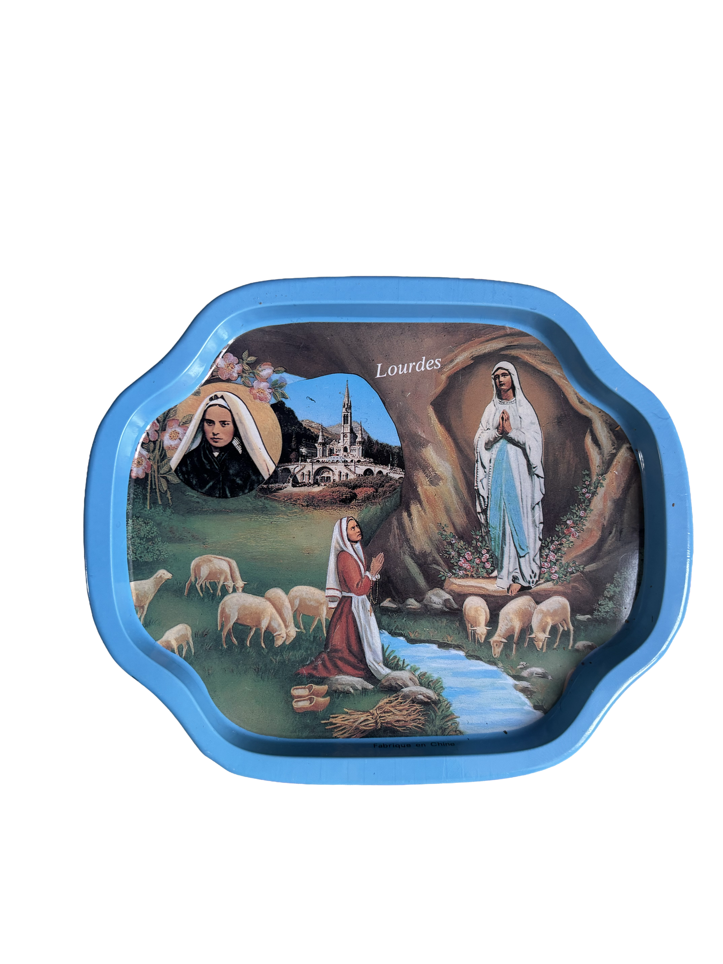 Metal plate Lourdes