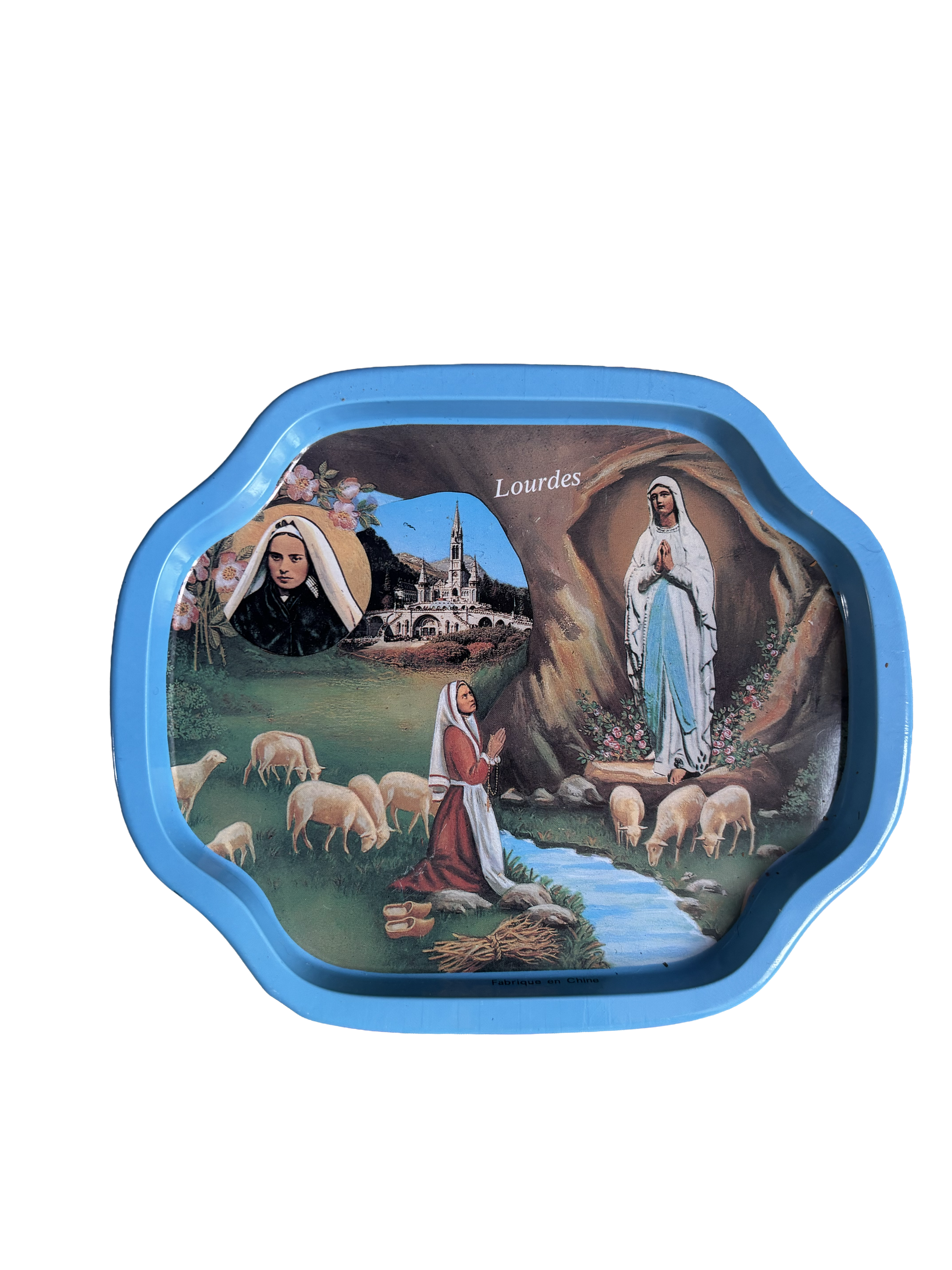 Metal plate Lourdes