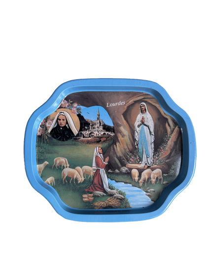 Metal plate Lourdes